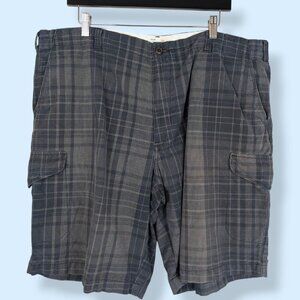 Gray Plaid Men's Shorts